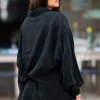 Long Blouse Sparkle Black