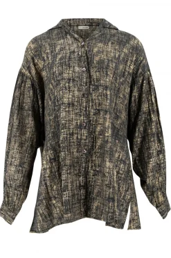 Long Blouse Sparkle Black Gold