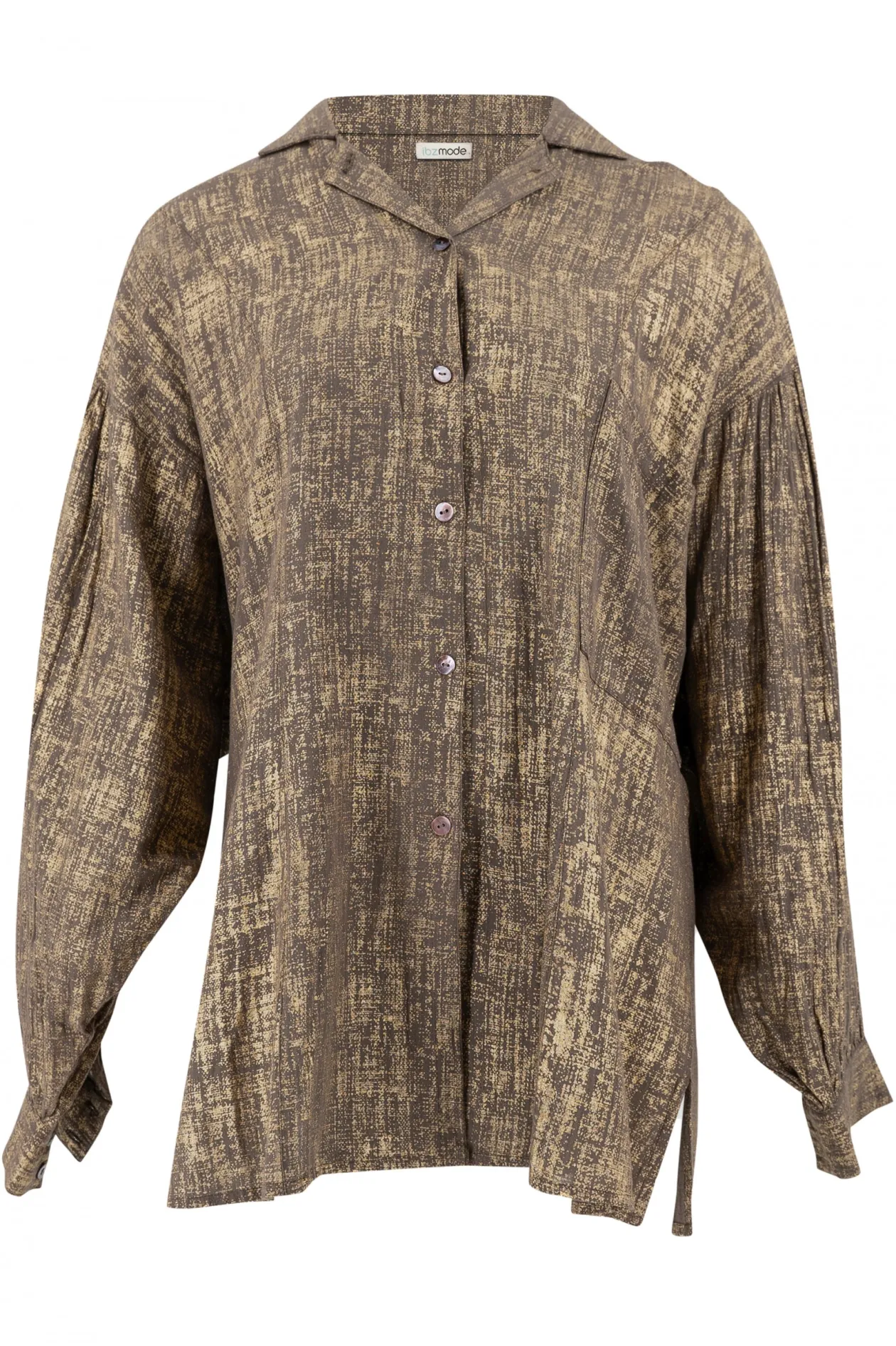 Long Blouse Sparkle Taupe Gold
