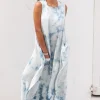 Long Dress Ciri Blue Tie Dye