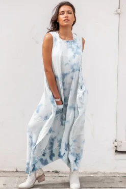 Long Dress Ciri Blue Tie Dye