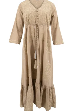 Long Dress Flora Taupe