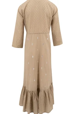 Long Dress Flora Taupe