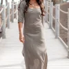 Long dress Taupe