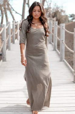 Long dress Taupe