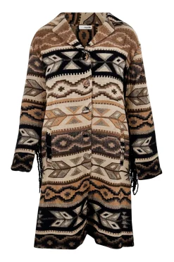 Long Fringe Jacket Spirit Brown