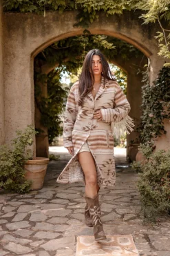 Long Fringe Jacket Spirit Natural