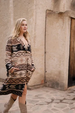 Long Fringe Jacket Spirit Brown