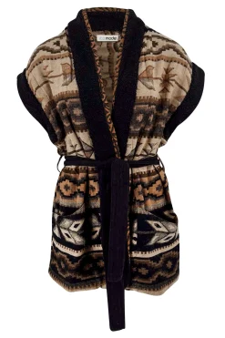 Long Fur Gilet Nomad Brown