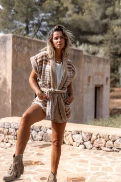 Long Fur Gilet Nomad Natural