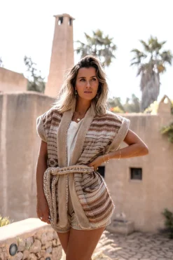 Long Fur Gilet Nomad Natural