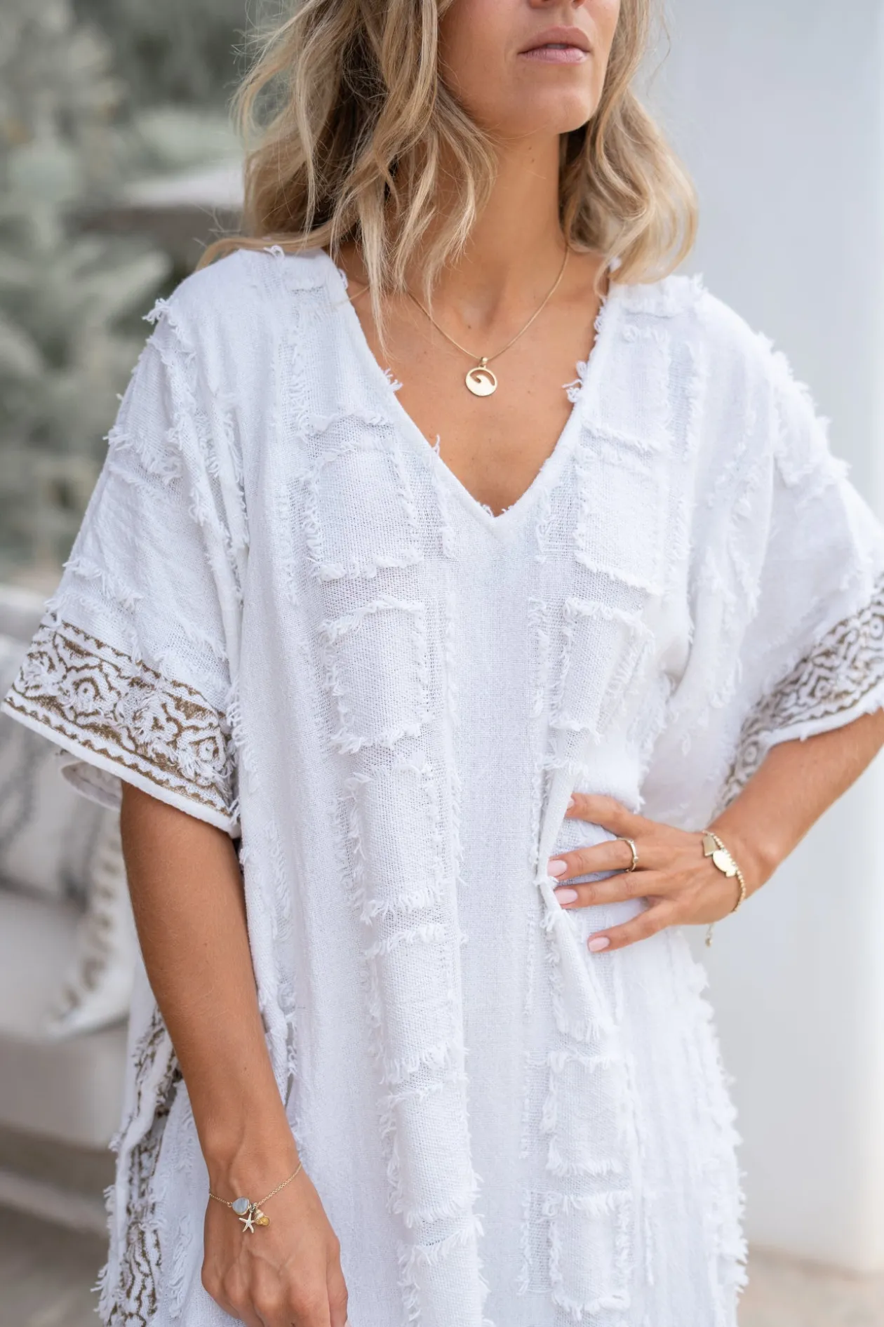 Long Kaftan Kira Scorva White