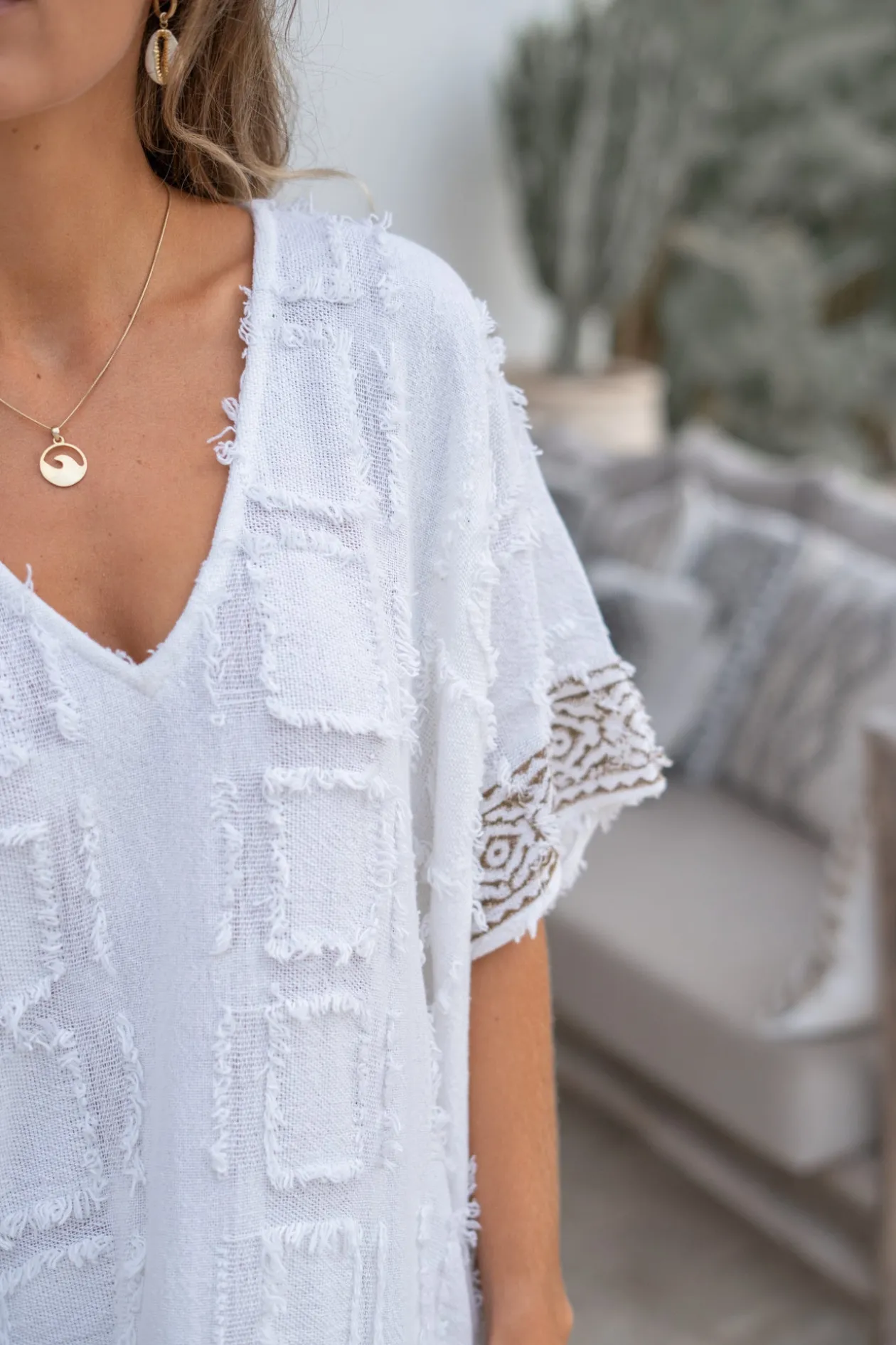 Long Kaftan Kira Scorva White
