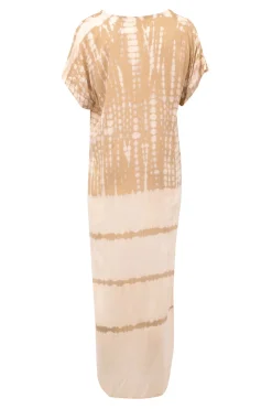 Long Kaftan Noa Tie Dye Powder/ Sand