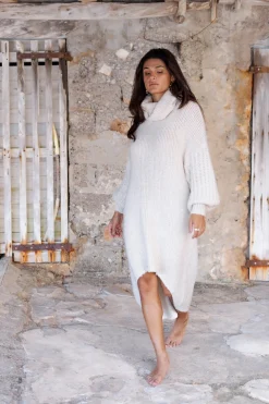 Long Sweater Dress Bodine Beige