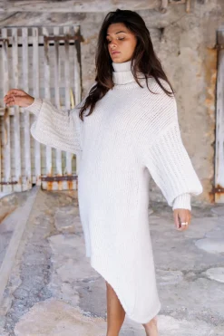 Long Sweater Dress Bodine Beige