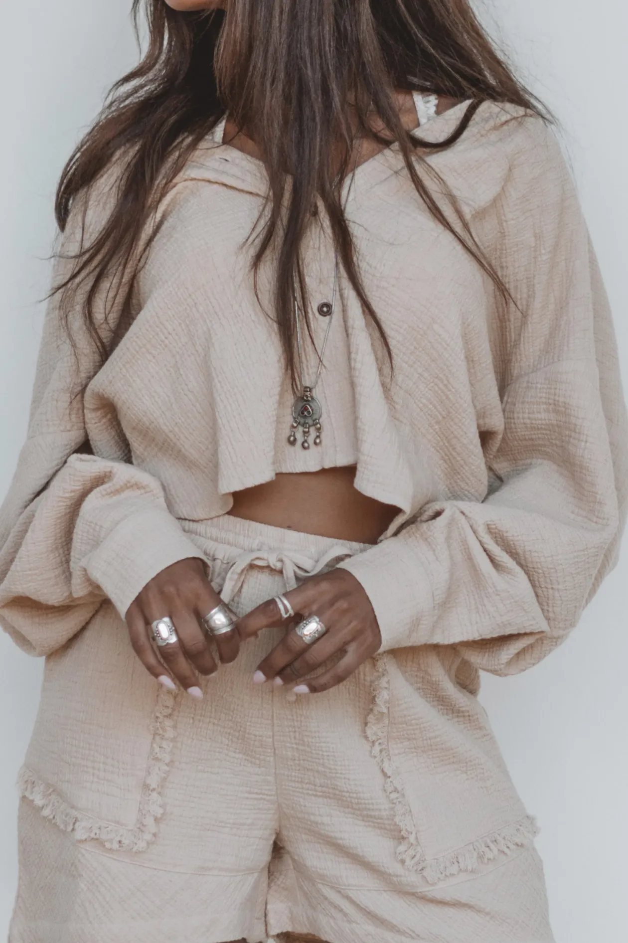 Lyo Cotton Blouse Beige
