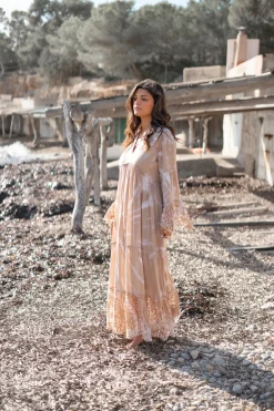 Maxi Dress Dali Batik Taupe