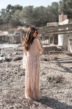 Maxi Dress Dali Batik Taupe