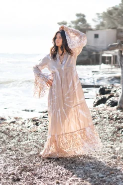 Maxi Dress Dali Batik Taupe