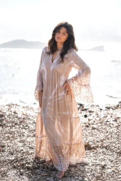 Maxi Dress Dali Batik Taupe