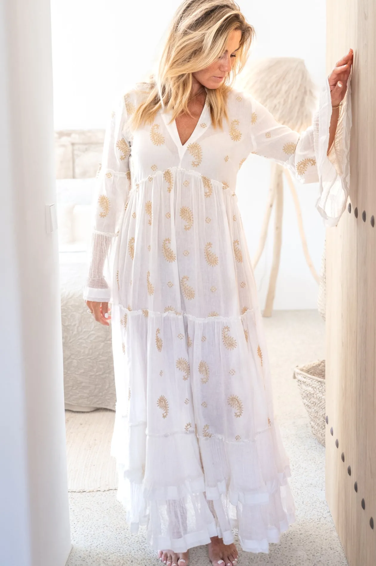 Maxi Dress Dali Esencia Ivory