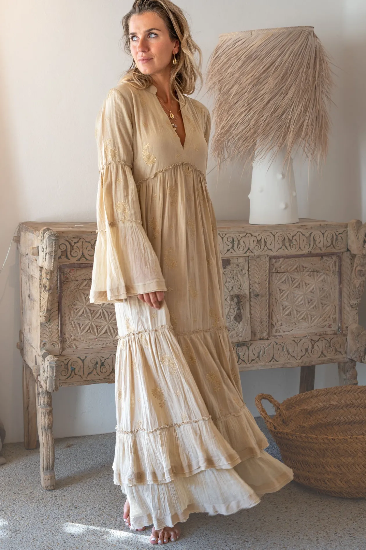 Maxi Dress Dali Esencia Sand