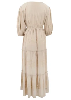 Maxi Dress Glorio Cuadros Sand