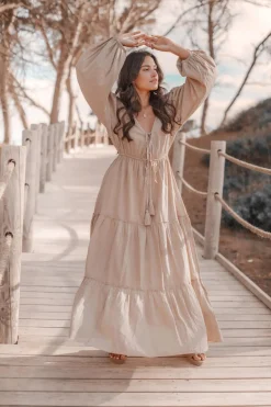 Maxi Dress Ida Taupe