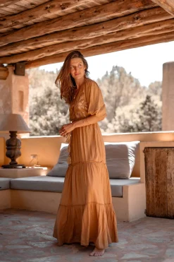 Maxi dress Luciana Brick