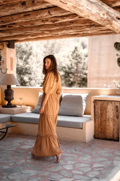 Maxi dress Luciana Brick