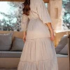 Maxi dress Luciana Light taupe