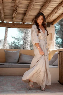 Maxi dress Luciana Light taupe