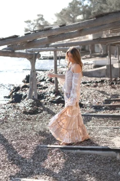 Maxi Skirt Lucia Batik Taupe