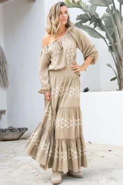 Maxi Skirt Lucia Cuadros Taupe
