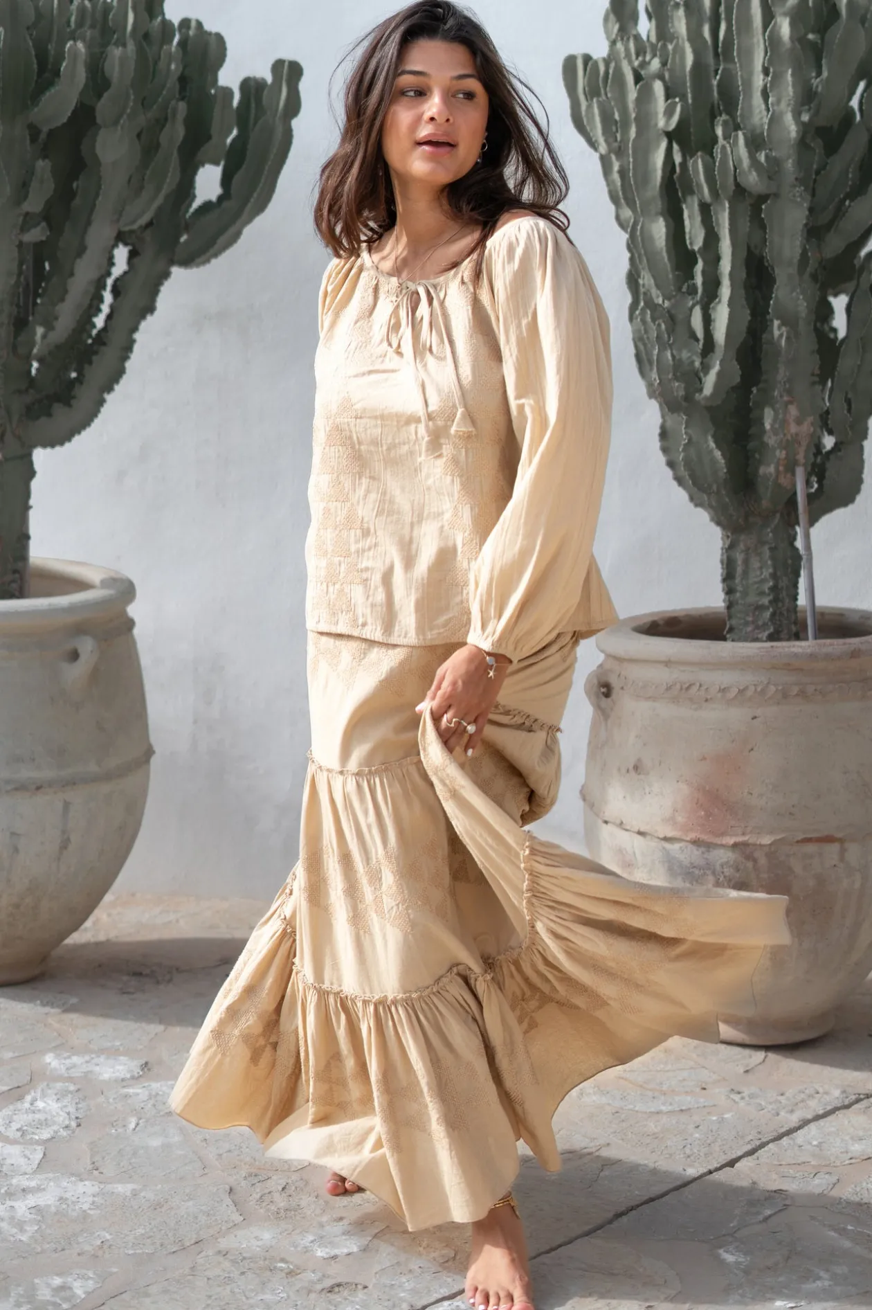 Maxi Skirt Lucia Cuadros Sand