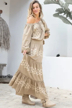 Maxi Skirt Lucia Cuadros Taupe