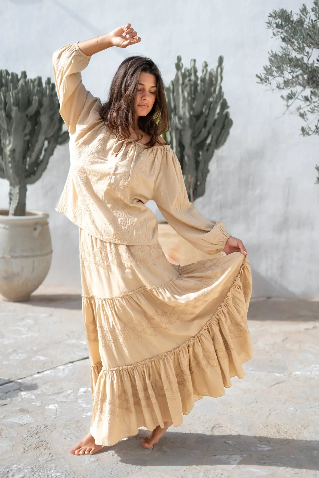 Maxi Skirt Lucia Cuadros Sand