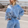 Miley denim jacket Light Blue