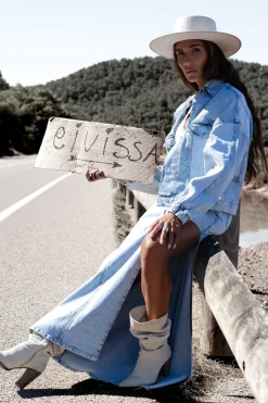 Miley denim jacket Light Blue