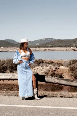 Miley denim skirt Light Blue