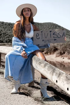 Miley denim skirt Light Blue