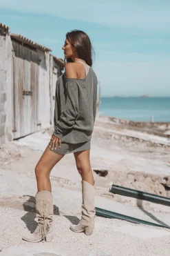 Milou Knitted Skirt Khaki
