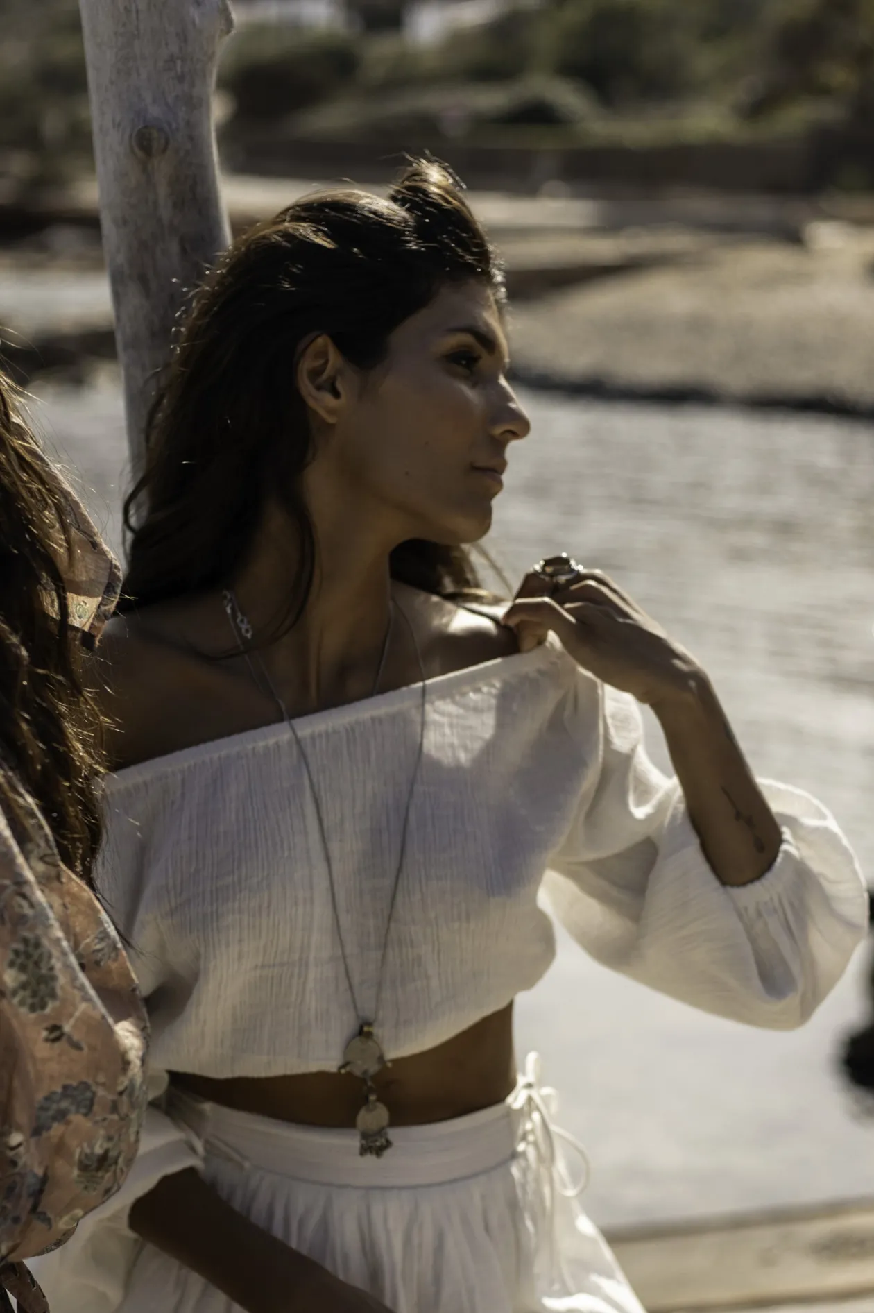 Noel Cotton Top Off White