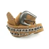 Nola suede metal belt