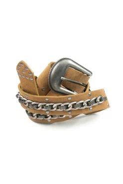 Nola suede metal belt