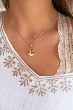 Palmtree Necklace Gold
