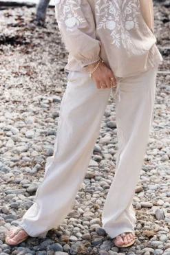 Pantalon Agar Bordado Light taupe