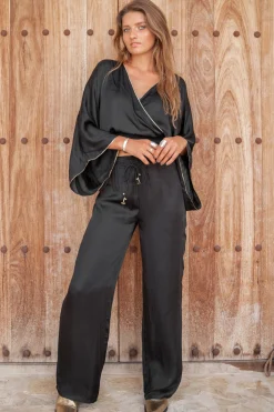 Pantalon Brisa Silk Zwart
