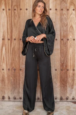 Pantalon Brisa Silk Zwart